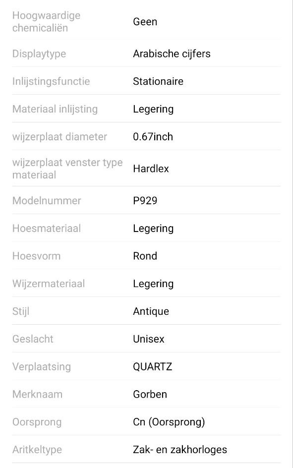 Product pagina robotklokje