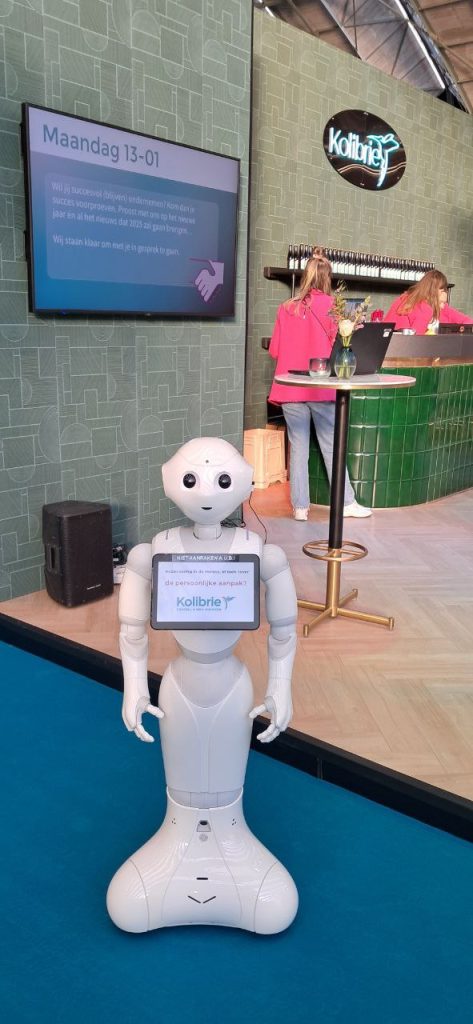 Pepper robot op uw beursstand