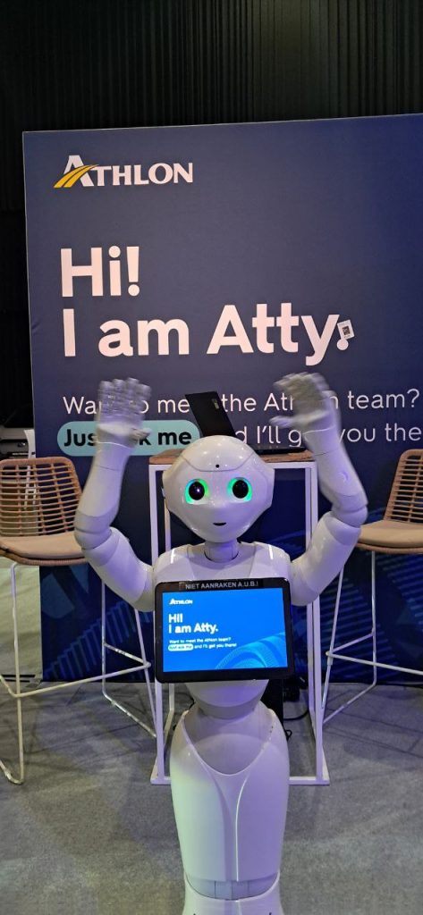 Pepper als stand medewerker